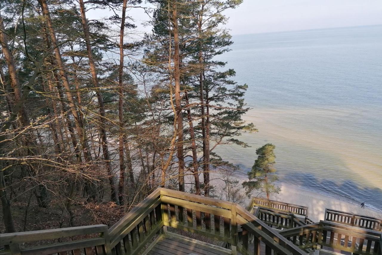 Strandidylle Apartment Mit Meerblick Und Kamin เมียนซิดดรอแย ภายนอก รูปภาพ