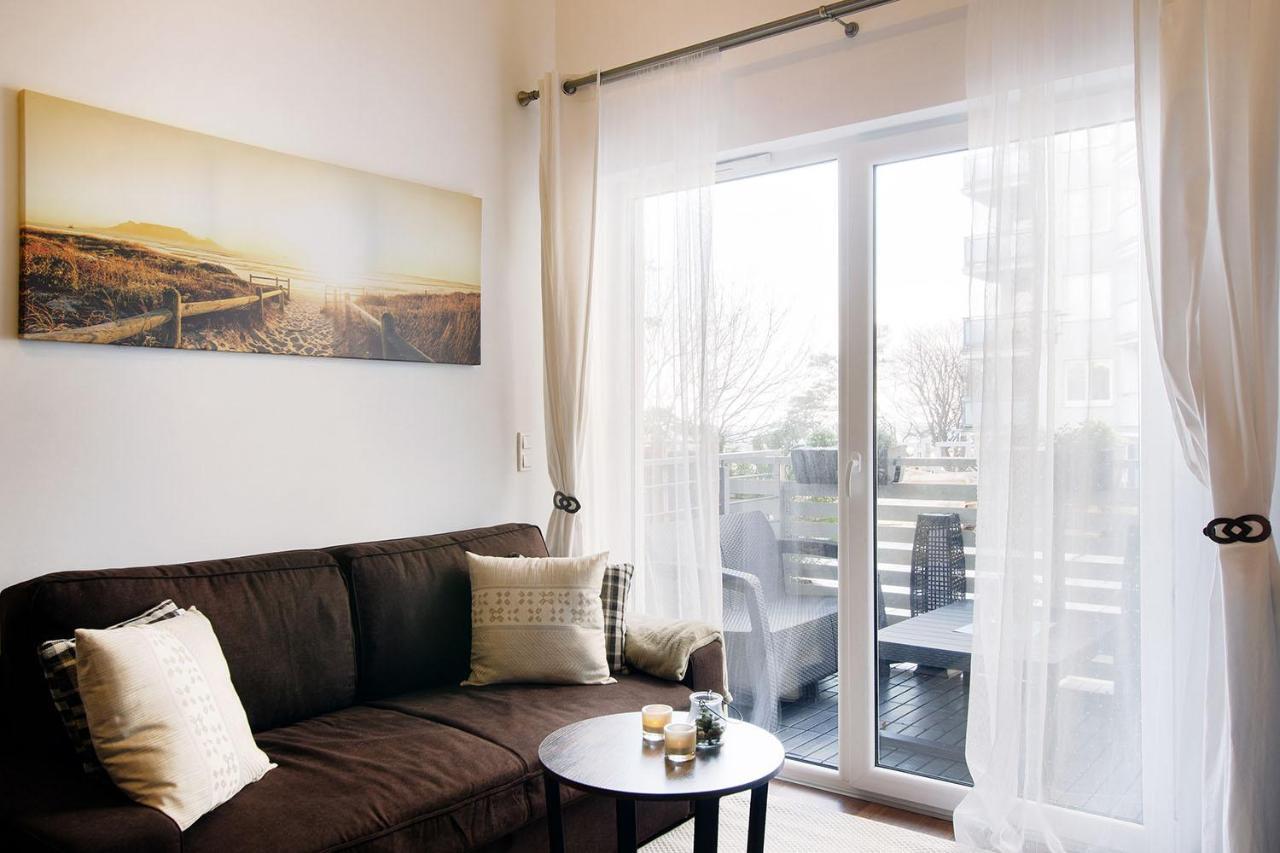 Strandidylle Apartment Mit Meerblick Und Kamin เมียนซิดดรอแย ภายนอก รูปภาพ